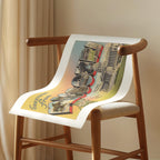 Vintage "Greetings from Missouri" large letter postcard print, with oversized vintage-style block letters spelling MISSOURI filled with nostalgic scenic snapshots, celebrating Missouri as a U.S. state travel keepsake. Printed as a giclée fine art print on archival matte paper.