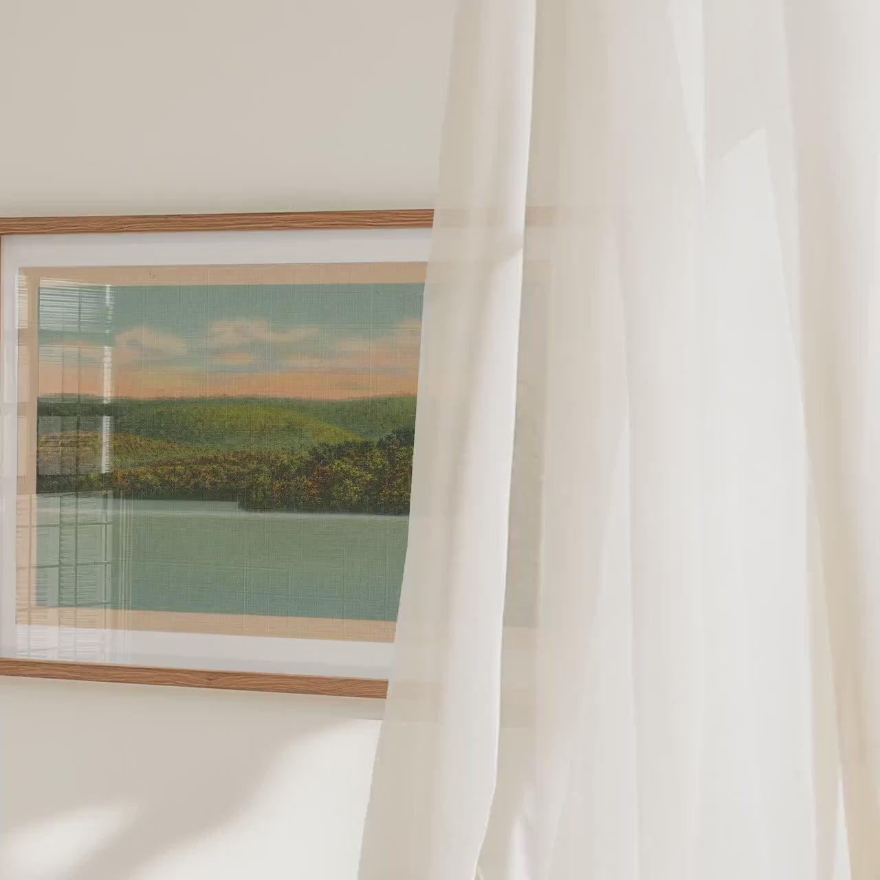 Lake Landscape Poster   Postcard